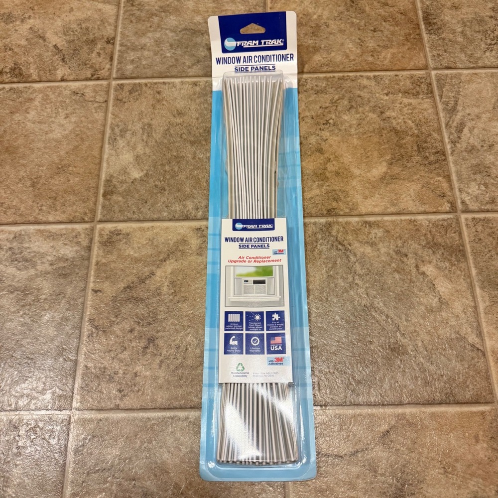Fram Trak Window Air Conditioner Side Panels Translucent Cool Glow Rubber 19x12